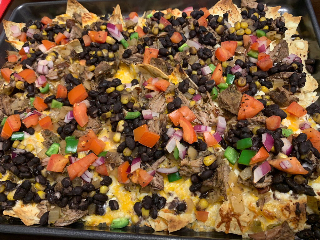 barbacoa beef nachos